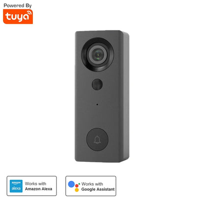 Smart Home WiFi Wired Video Doorbell 1080P HD Tuya Doorbell with Security Camera Two-Way Talk Support Alexa Google Home Doorbell