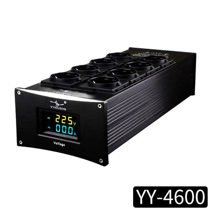 YYAUDIO HiFi Audio Noise AC Power Filter Power Conditioner Power Purifier Surge Protection with EU Outlets Power Strip