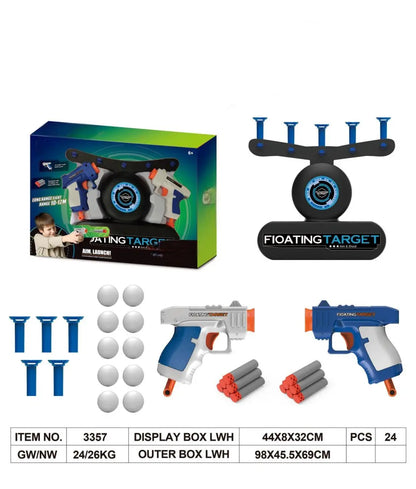 Gift Choice - Glow-in-the-Dark Shooting Target Practice Kids Shooting Toy Gun Set Electric Hovering Target Shooting Toy Set