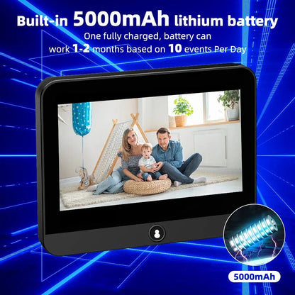 Mini 1080P Tuya Smart Life Home Digital Viewer Peepholes Door Eye WiFi IR No Red Exposure Night Vision Camera 4.3 Inch Monitor