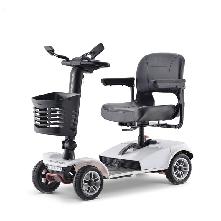 four wheels old age scooter foldable lightweight  electric  wheelchair handicap patients mobility elderly scooter