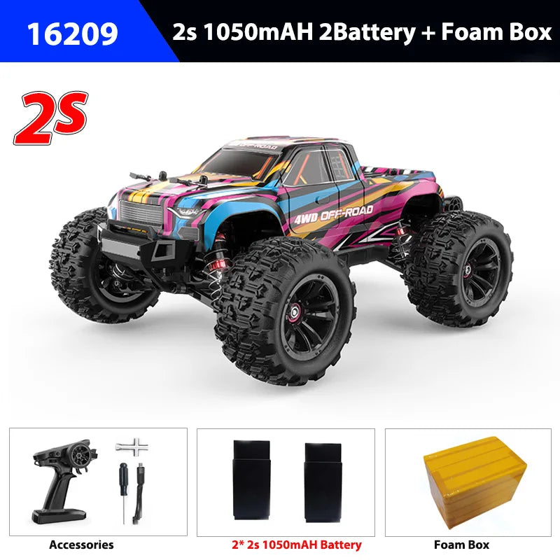 Rc Car MJX Hyper Go 16208/16209/16210 Brushless High-Speed 4WD Remote Control Off-Road Big Wheel Truck Rc Cars Toys for Adults