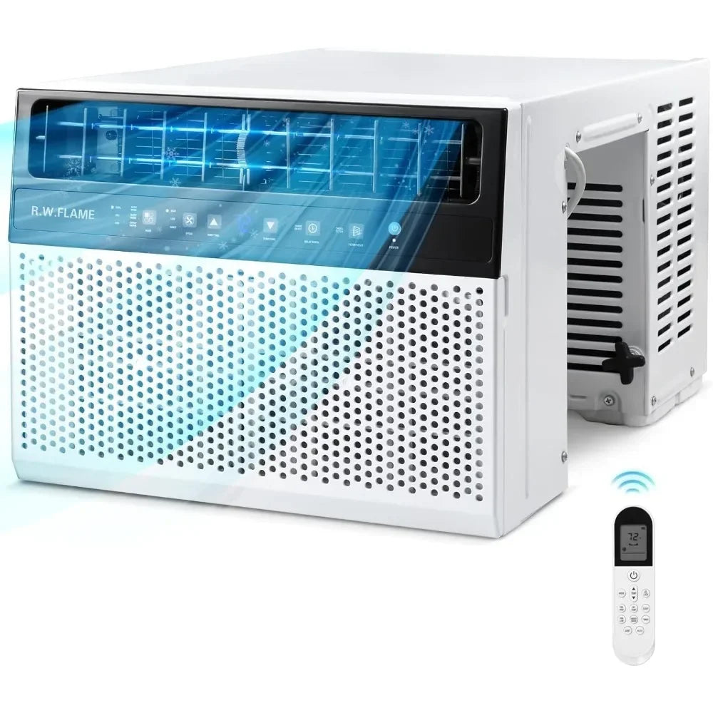 10000BTU ultra quiet U-shaped window air conditioner, full window landscape, remote control, cooling to 450 square feet