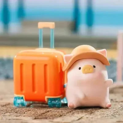 Lulu The Piggy Travel Blind Box Cute Cartoon Mystery Boxes Decor Doll Surprise Bag Child Girl Birthday Gift Desk Ornament Toys