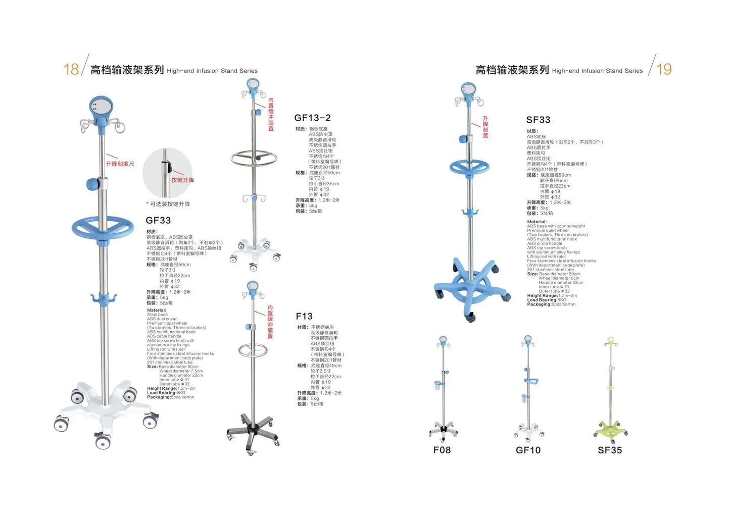 On sale medical IV pole stand adjustable Infusion stand convenient and durable drip stand