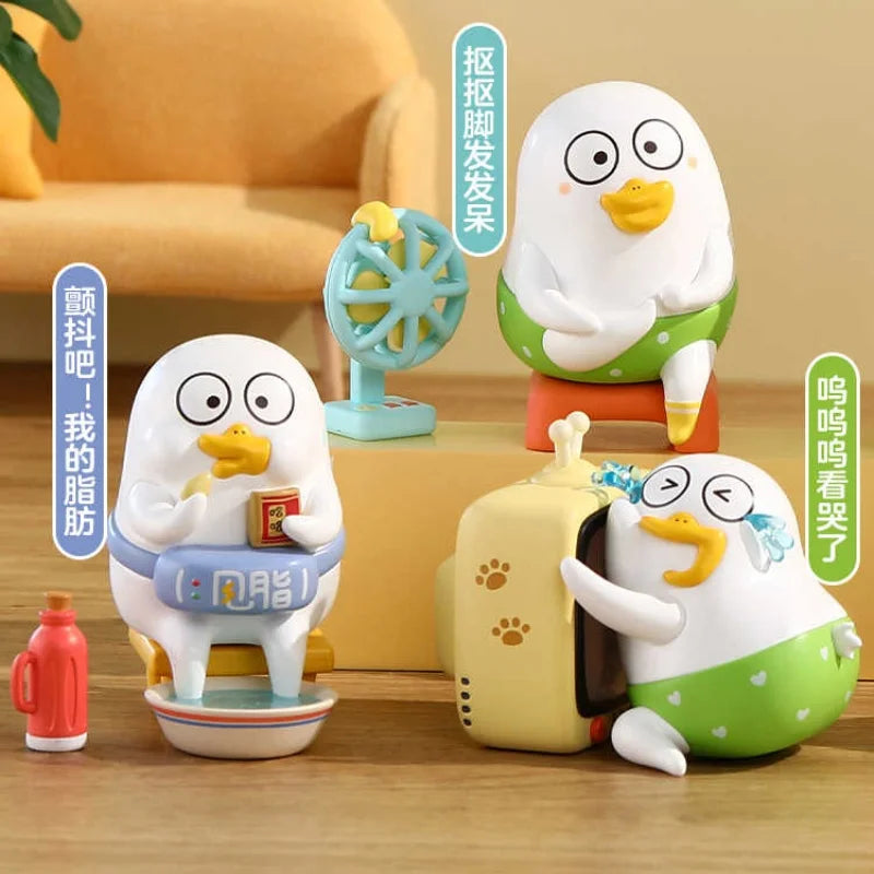 Genuine Blind Box Duckyo's Leisure Life Series Cute Doll Pvc Handmade Model Table Decoration Collect Toy Mysterious Boxtoy Gift