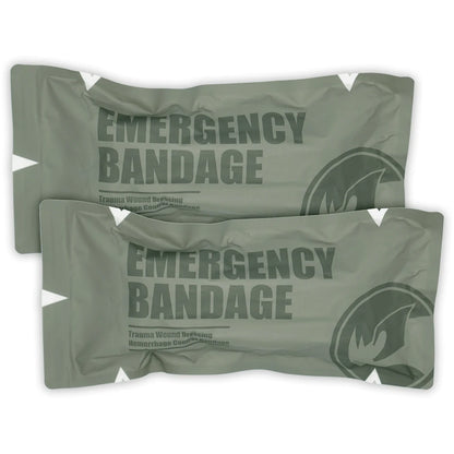 RHINO RESCUE 4/6" Israeli Style Emergency Bandage, Trauma Wound Dressing, Combat Tactical First Aid Kit IFAK Supplies