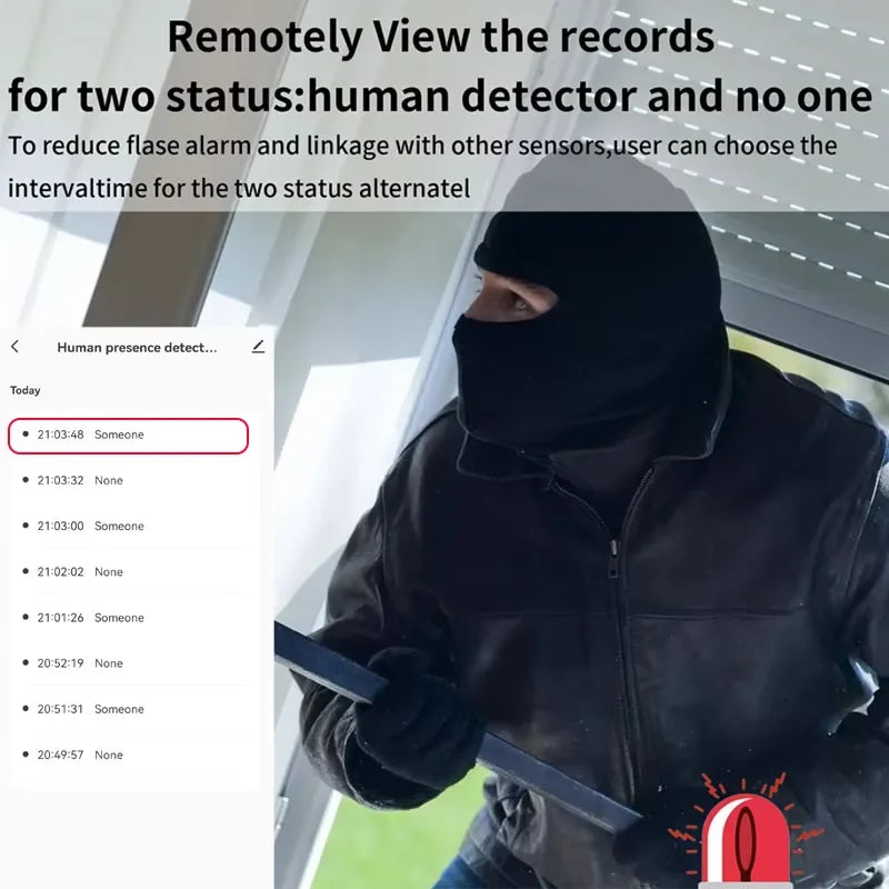 Tuya Smart Life WiFi ZigBee Millimeter Wave 24Ghz Radar Human Presence Detector Motion Sensor With Luminance Detection 5VDC