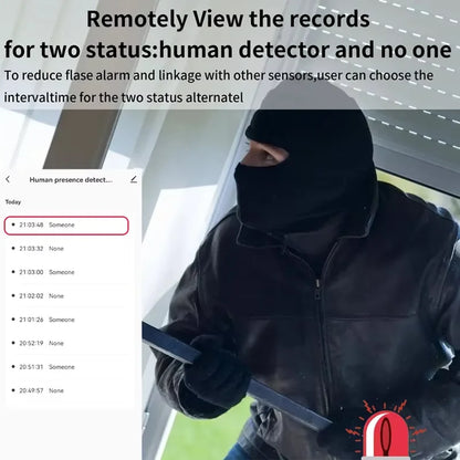 Tuya Smart Life WiFi ZigBee Millimeter Wave 24Ghz Radar Human Presence Detector Motion Sensor With Luminance Detection 5VDC
