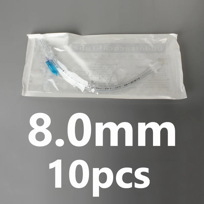 10pcs Endotracheal Tube with Cuff ID 2.0-10mm Sterilized Tracheal Tube for Veterinary Medical Consumables