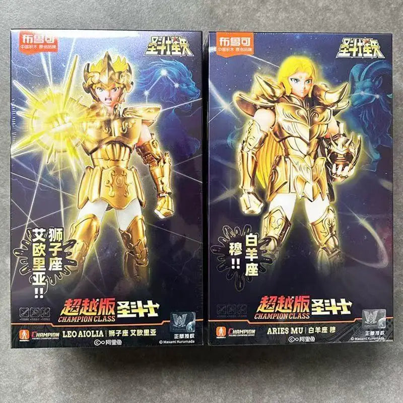 New Saint Seiya Action Figures Champion Class Aries Mu Anime Figure Masami Kurumada Action Figure Decortion Kids Christmas Gift