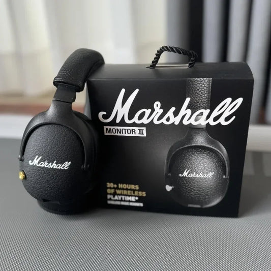 New Marshall MONITOR II Wireless Bluetooth Headphones Heavy Bass Foldable Earphones for Music Gaming with Microphone Headset