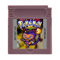 GBC Game Cartridge Pokemon Series Black White Genesis Creepy Black Dark Energy 16 Bit Video Game Console Card