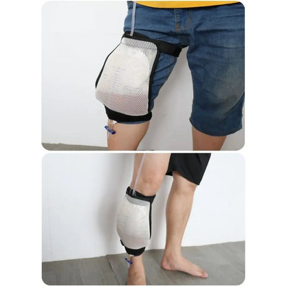 Catheter Leg Bag Holder, Urine Leg Bag Holder Cover with Waist Belt, Leg Bag Sleeve for Incontinence Urine Bag