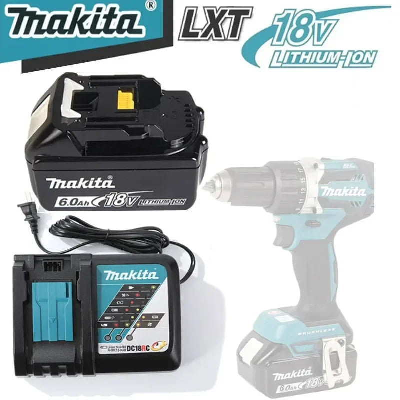 6000mAh for Makita 18V Battery Rechargeable Power Tools Battery 18V makita with LED Li-ion Replacement LXT BL1830 BL1860 BL1850