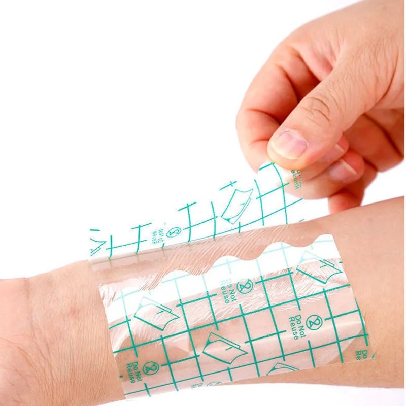 1Roll Waterproof Medical PU Film Tattoo Aftercare Film Repair Sticker Tube Plaster Wound Dressing Fixation Transparent Tape 10M