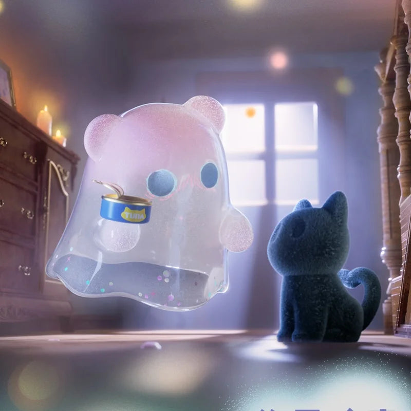 Finding Unicorn ShinWoo Ghost bear house Series  Blind Box Toys Cute Action Anime Figure Kawaii Mystery Box Designer Model  Gift