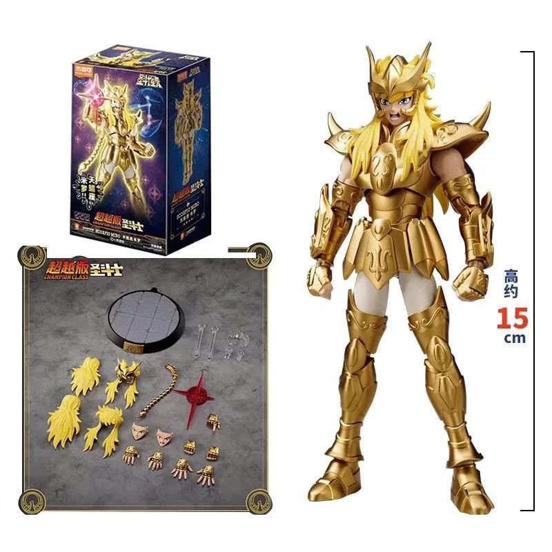 New Saint Seiya Action Figures Champion Class Aries Mu Anime Figure Masami Kurumada Action Figure Decortion Kids Christmas Gift
