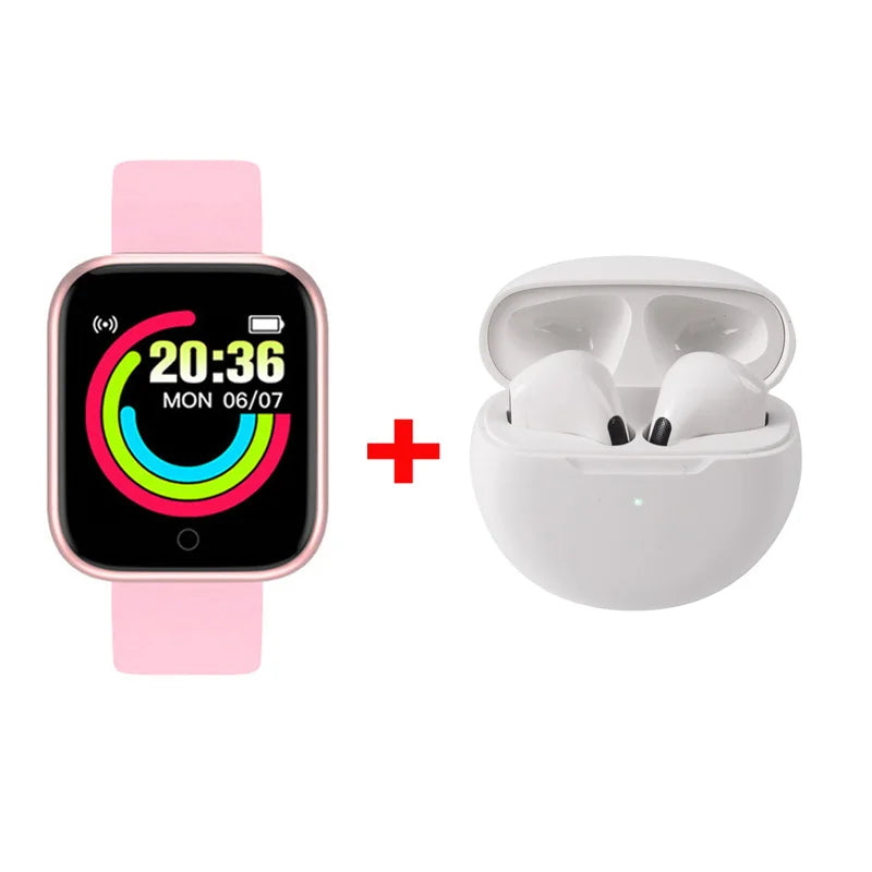 D20 Smart Watch Sport Fitness Tracker Pedometer Smartwatch for Men Women Digital Wristwatch Y68 Pro6 Gift