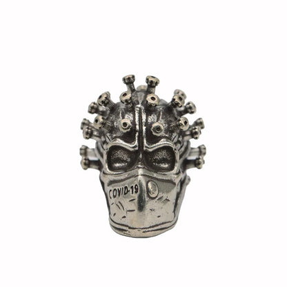 Surgical Mask Skull Head Brass Knife Beads Outdoors EDC DIY Tools Paracord Lanyard Pendants Keychains Accessories Punk Jewelry