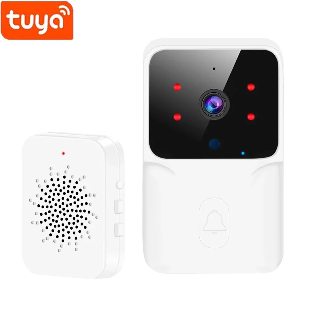 Tuya WiFi Video Doorbell Wireless HD Camera IR Alarm Security Smart Home Door Bell WiFi Intercom for Home