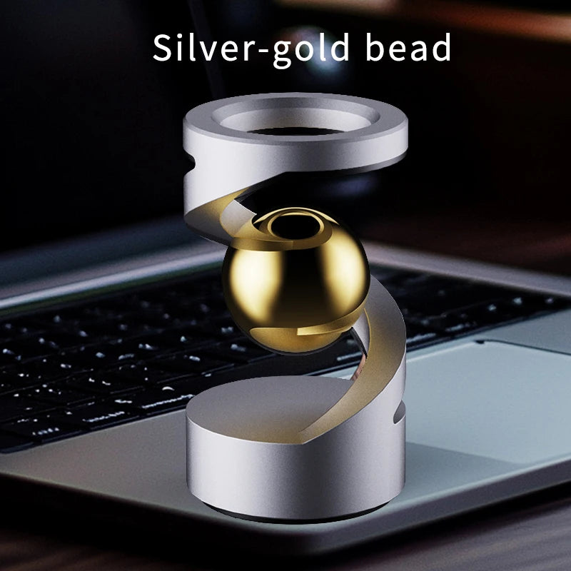 Metal magnetic levitation desktop toy anti-gravity spinning gyroscope relieve stress office decompression toy children's gift