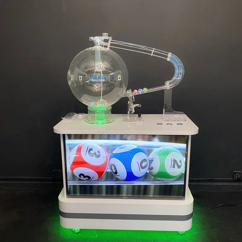 Air Mix Lottery Ball Machine with elegant looking for lucky draw 1D 2D 3D 4D 5D 6D lotto games