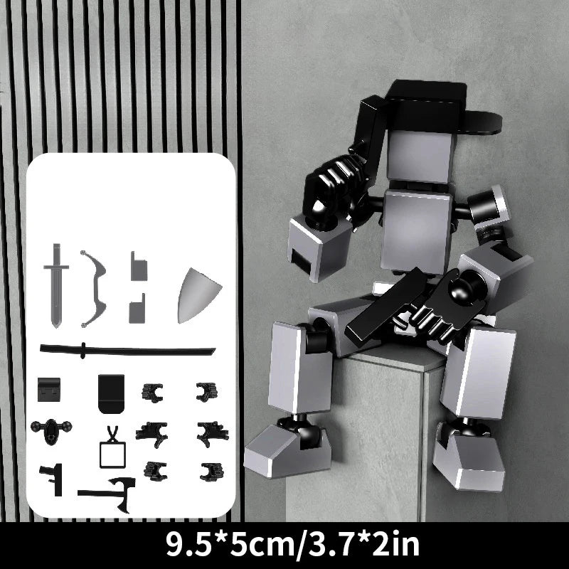 Multi-Jointed Movable Robot 3D Printed Mannequin Dummy Toy 13 Action Figure Full Body Movable Robot Toys Parent-children Game