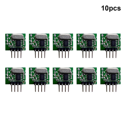 QIACHIP 433Mhz RF Transmitter and Receiver Superheterodyne ASK 433 Mhz Module With Antenna For Arduino Uno Wireless Diy Kits