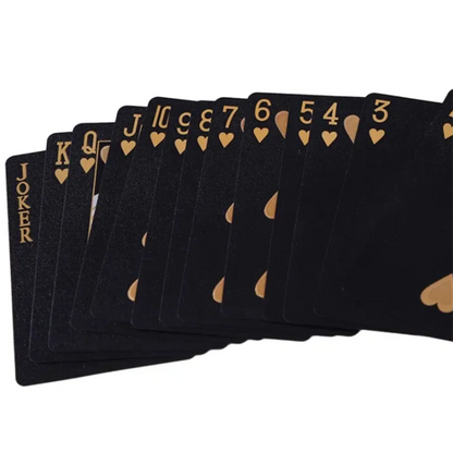 Color Rose Black Gold Playing Card Game Card Group Waterproof Poker Suit Magic Dmagic Package Board Game Gift Collection