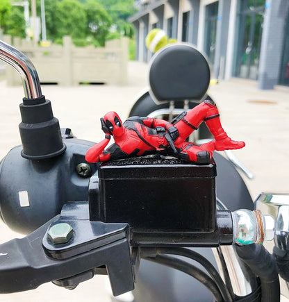 Deadpool Groot Anime Action Figure Sitting Posture Model X-Men Mini Doll Car Decoration Marvel Collection Figurine Toys Gift