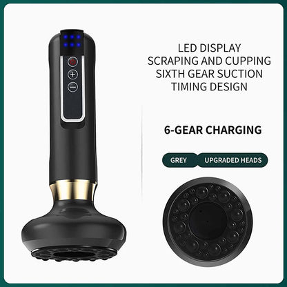 Electric Scraping Meridian Dredging Intelligent Electric Meridian Brush Portable Massager Micro Current Vibrating Apparatus