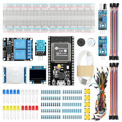 Tscinbuny ESP32 Automation Kit for Arduino Programming DIY Electronic Kit with ESP32 Development Board professional Complete Kit