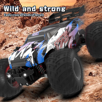 JJRC Q105 Q175 1:18 20 Km/h 2.4GHz Double Motors Drive With LED Light Off Road Remote Control Cars Drift Monster Truck Toys