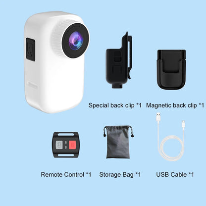 2024 Action Camera 4K HD Video WIFI Thumb Anti-shake Pocket Camera APP Real-time Viewing Vlog Shoot Pet Camera Worn on The Chest