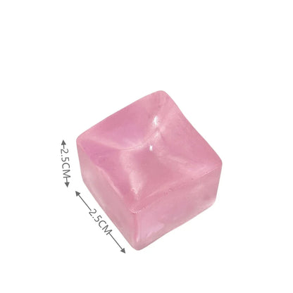 1-6Pcs Squishy Ice Cube Fidget Toy Stress Ball Squeeze Juguetes Divertidos Party Favors For Kids Birthday Classroom Prizes