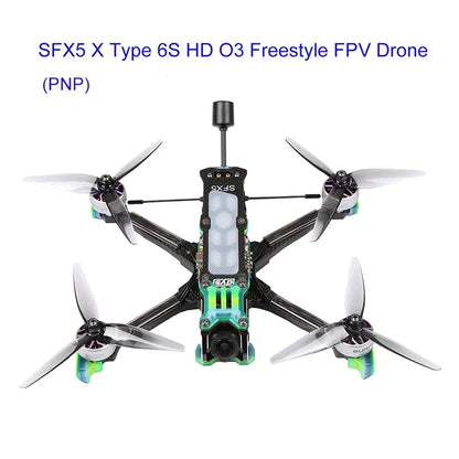 DYS SFX5 X Type 5 Inch Freestyle FPV Drone 6S HD O3 Carbon Fiber FPV Racing Drone