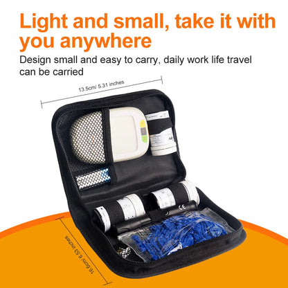 Glucose & Ketone Uric Acid Testing Meter Kit, Ketosis & Diabetes Management. 150 Test Strips (50 Each), Lancets, Lancing Device