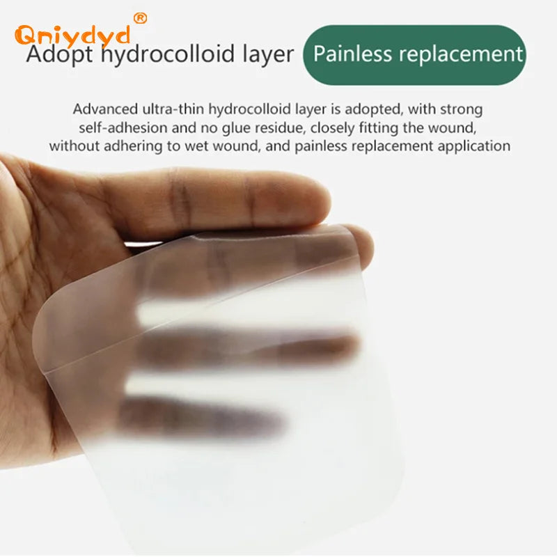 5Pcs/box Hydrocolloid Adhesive Dressing Wound Dressing Thin Healing Pad Patches Healing Pad Patch Wound Regeneration Patch