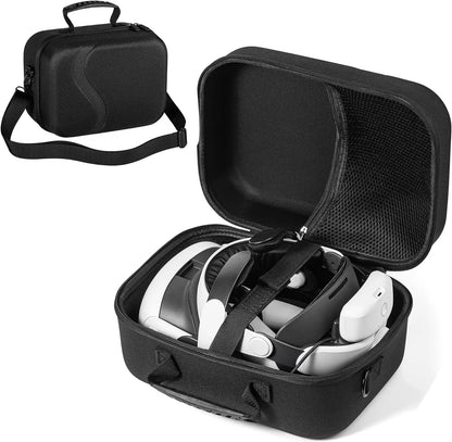 Large Carrying Case for Meta Quest 3S, Upgraded Hard Travel Case Compatible with BOBOVR S3 Pro/Kiwi Design Battery Head Strap