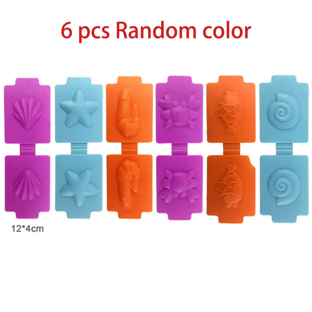 Children Dough Tool Set 3D Plastic Mold And Dough Clay Knife Mold Boys And Girls DIY Toy Cutting Roller And Game Accessories