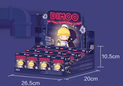 POP MART DIMOO: No One's Gonna Sleep Tonight Series Blind Box Toys Kawaii Action Figure Caixa Caja Mystery Box Dolls Girls Gift