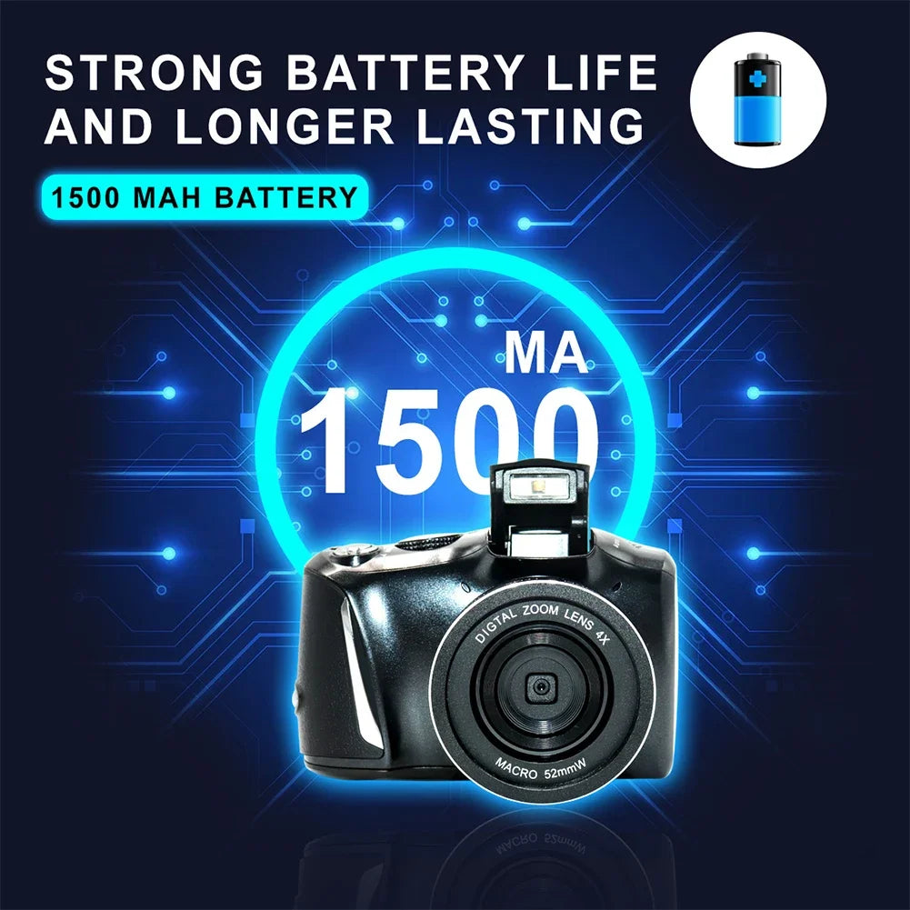 48 Million Pixel Digitial Camera 2.7K HD Mirrorless Digital Camera WIFI Camera for Kids Girls Gift Max 128g