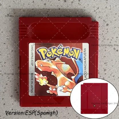 GBC Video Game Cartridge Console Card Pokemon Blue/Crystal/Green/Gold/Red/Silver/Yellow Full-size Chip with Multi-language