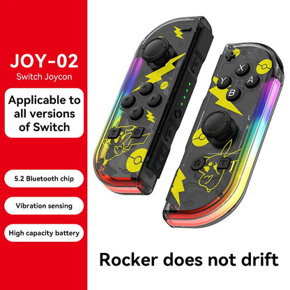 BT 5.2 Joy Controller RGB LED Switch L/R Joypad for Nintendo Switch/Lite/Oled JoyCon Gamepads Joystick with Dual Vibration