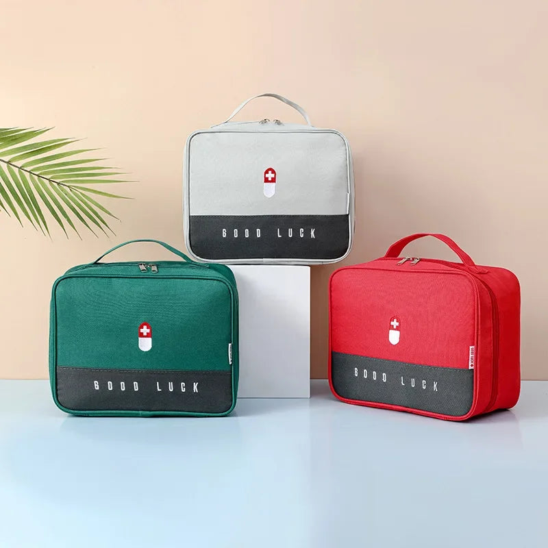 Large-Capacity Thickened Medicine Box Layered Family First Aid Kit Medicine Boxes Medicine Cabinet Portable Fabric Storage Bag