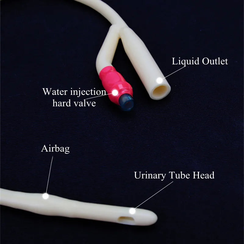 Disposable Sterile Urethral Catheterization Pack Urine Drainage Dressing Kit Double-Lumen Latex Foley Catheter for Man Women