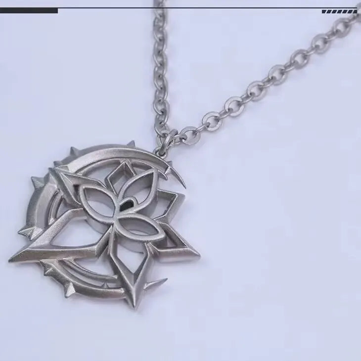 Game Honkai Impact 3 Elysia Cosplay 3D Alloy Pendant Necklace Unisex Jewelry Accessories Props Xmas Gift