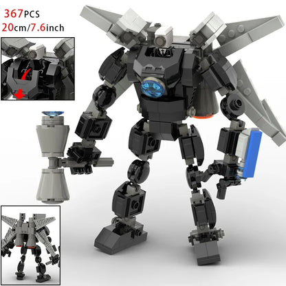 New Skibidi Toilet Weapon Titan TVMan Figure Building Block Toys For Boy Speakerman Bricks DIY Model Toy For Kid Adult Xmas Gift