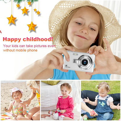 4K HD 1080P Digital Camera 32G 50MP Portable Vlogging Camera 16XZoom Camcorder Camera Children Camera Video Camera For Kid Adult